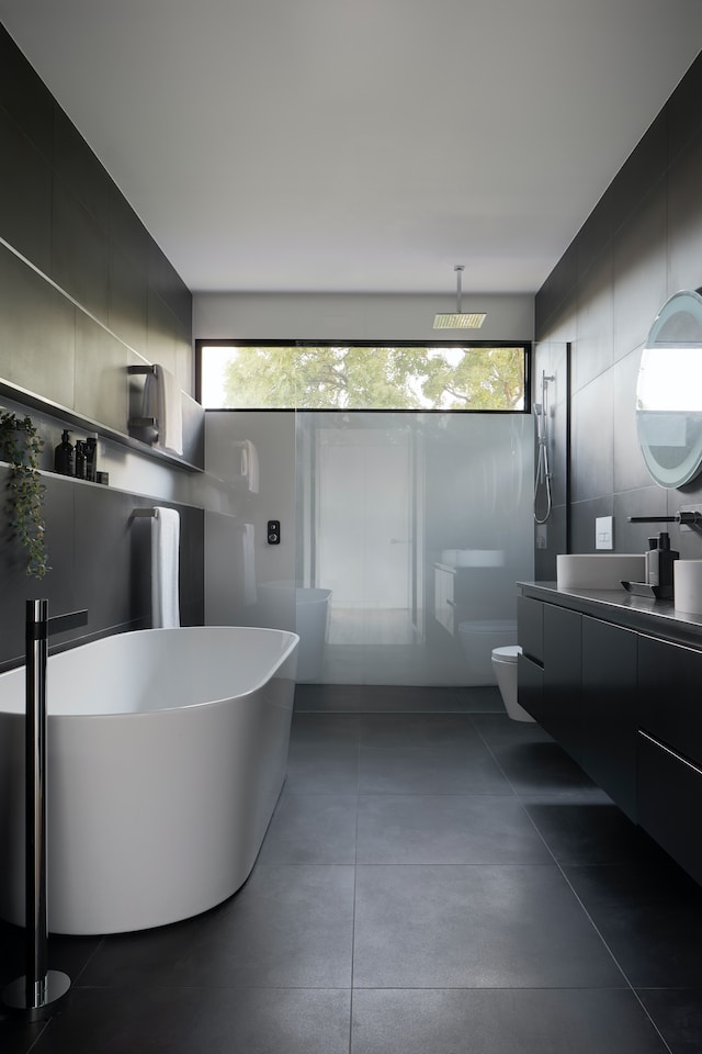 bathroom with modern design